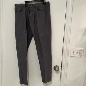 Calvin Klein, mens, 32x32:  100% cotton /cotton pants, grayish taupe color.